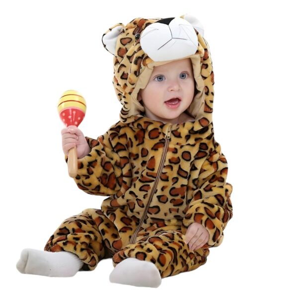 Roll over image to zoom in BRANDONN Unisex Baby Flannel Jumpsuit Panda Style Cosplay Clothes Bunting