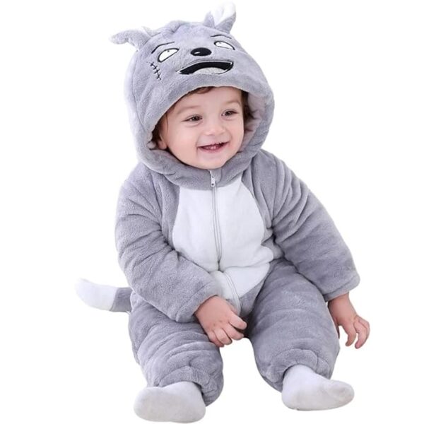 Roll over image to zoom in BRANDONN Unisex Baby Flannel Jumpsuit Panda Style Cosplay Clothes Bunting - Image 3