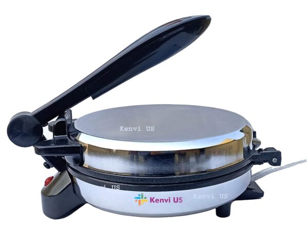 Roll over image to zoom in   VIDEO    Elixxeton US Roti Maker Original Non Stick PTEE Coating TESTED, TRUSTE & RELIABLE Chapati/Roti/Khakra Maker Stainless steel body Shock Proof Heavy Duty Non Stick ||T-05 - Image 2