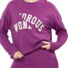 ZEYO Women Cotton Track Suit Typography Printed Crop Top Co-ords Set - Image 2