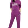 ZEYO Women Cotton Track Suit Typography Printed Crop Top Co-ords Set - Image 4
